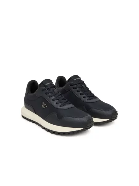 Emporio Armani Obuwie Mężczyzna Niebieski 43 EU Niskie Sneakersy granatowe