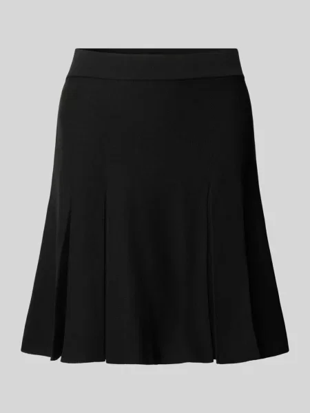 Spódnica mini z kontrafałdami model LINE' Only czarna