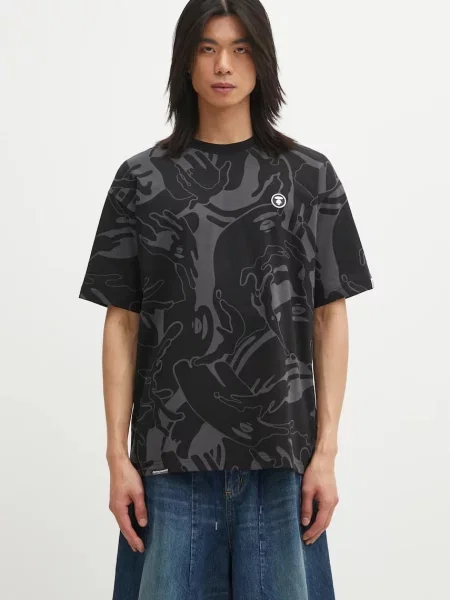 AAPE tricou din Now cu imprimeu negru