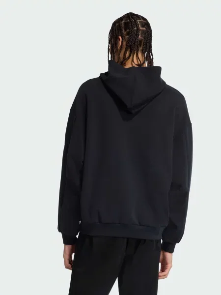 Переработанный худи Adidas черное
