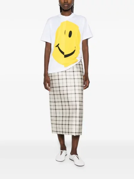Tricou grafic Moschino cu imagine alb