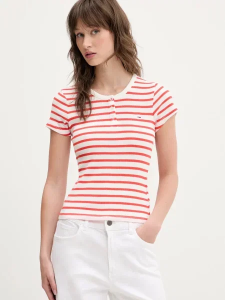 Тениска Tommy Jeans червено