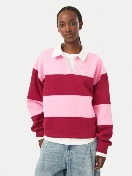 Roxy Μπλούζα Lineup Oversize ροζ