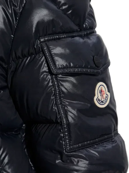 Пухено яке Moncler черно