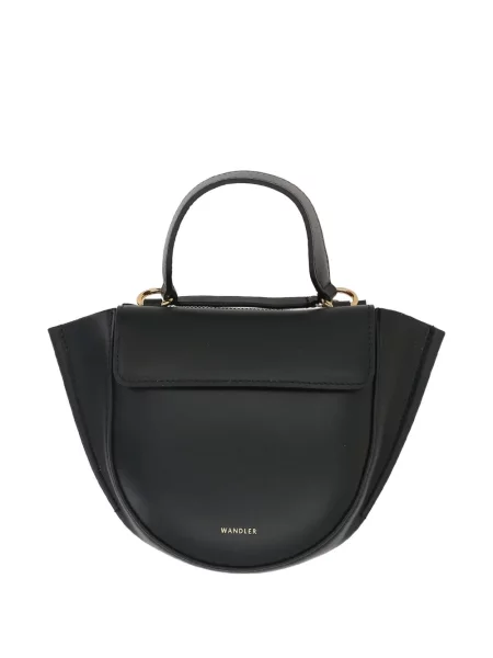 Geanta de piele Wandler din piele negru