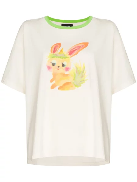 Tricou We11done cu imagine cu decolteu rotund