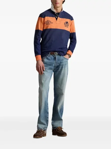 Chiloți Polo Ralph Lauren din țesătură twill cu autograf cu glugă albastru