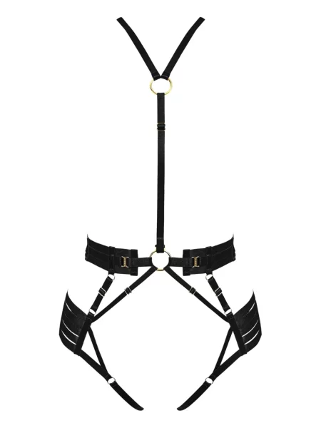 Body Bordelle na ramiączkach czarny