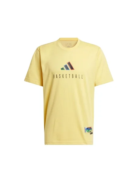 Tricou Adidas cu autograf galben