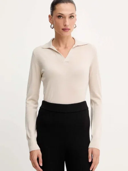 Weekend Max Mara pulover de lână CAPPA light bej