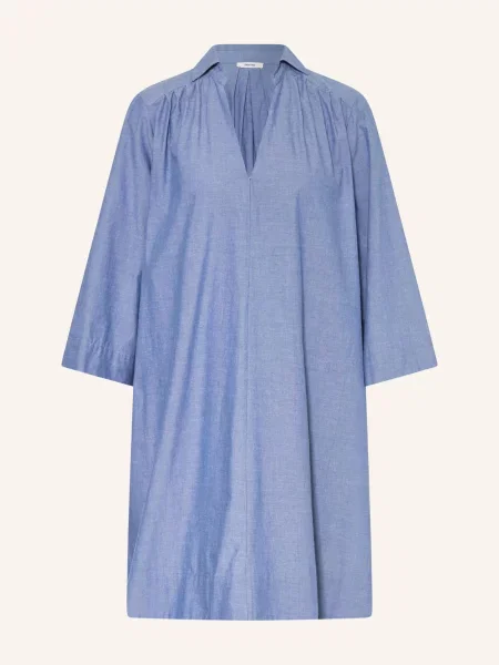 Selected Femme Šaty Oversize S Rukávy modrá