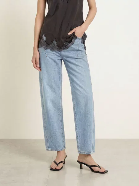 Y.A.S. Barrel Džíny light blue denim modré