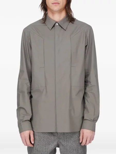 Lung cămașă Rick Owens maro