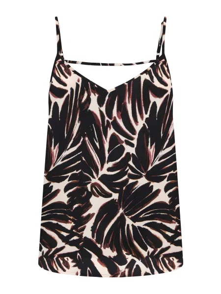 ONLY Top ONLNOVA crem / ciocolatiu negru