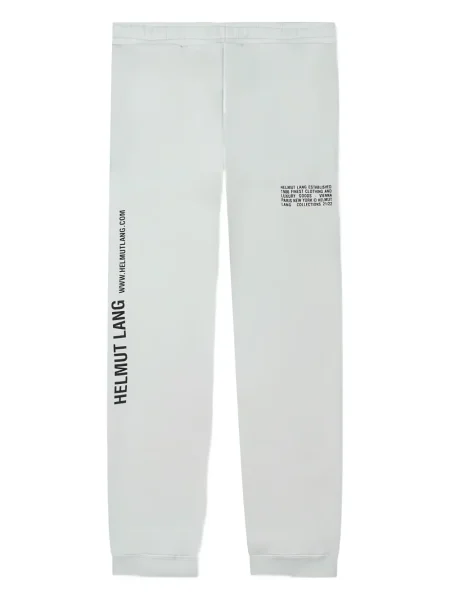 Pantaloni de jogging Helmut Lang cu imagine alb