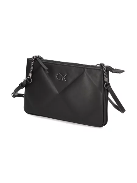 Prošívaná crossbody kabelka Calvin Klein černá