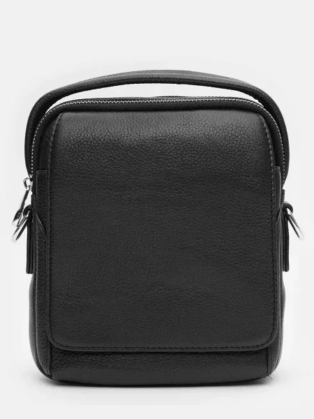 Кожаная сумка через плечо Ricco Grande черная