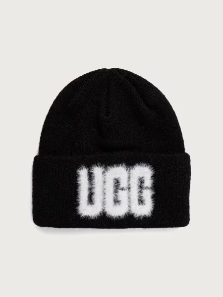UGG căciulă cu amestec de lână negru