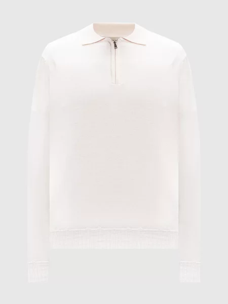 Шерстяное поло Cashmere&whiskey белое
