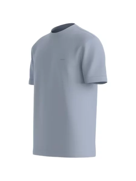 Tricou Boss cu broderie albastru
