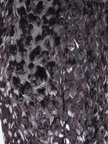 Kelnės Pierre-louis Mascia velvetinės leopardinės ruda