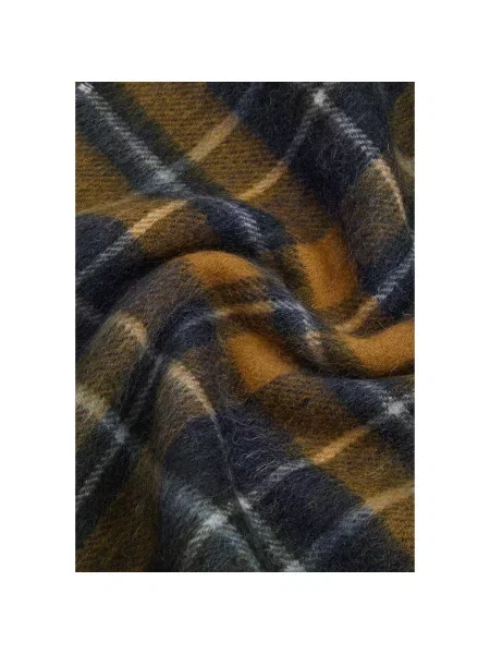 Kockás sál Barbour barna