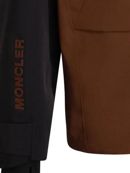 Geacă Moncler Grenoble cu glugă maro