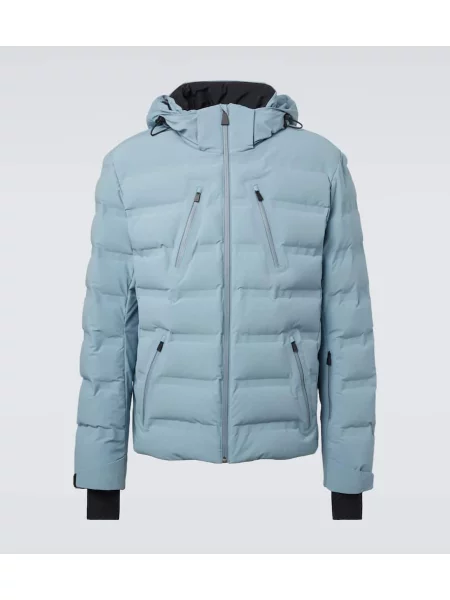 Jeździć na nartach kurtka narciarska Aztech Mountain z kapturem niebieska