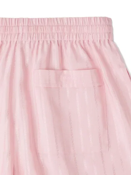 Pantaloni scurți Versace cu cordon roz