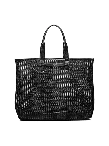 Torba Dolce And Gabbana elegancka z siateczki czarna
