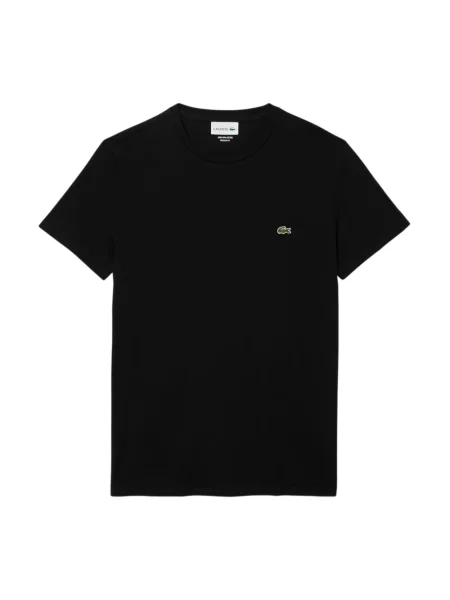 T-shirt z okrągłym dekoltem Lacoste czarna