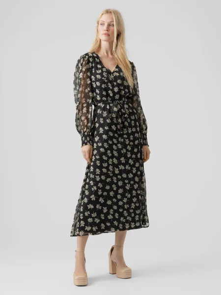 VERO MODA Rochie tip bluză Pica bej negru