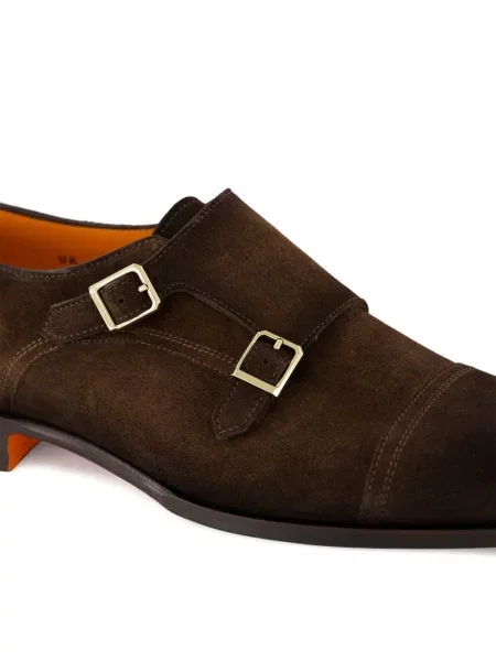 Pantofi monk Santoni maro