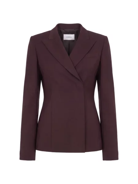 Sacou Sportmax cu două rânduri de nasturi violet