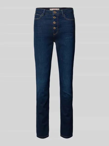 Jeansy o kroju skinny fit z 5 Guess granatowe