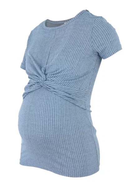 MAMALICIOUS Majica MLANLI JUNE svetlo modra / svetlo siva