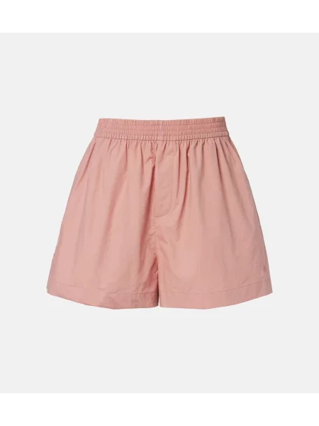 Pantaloni scurți Varley din poplin roz