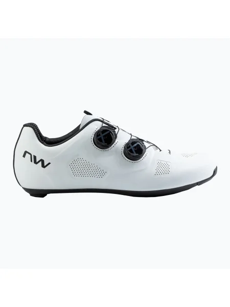 Pantofi de șosea Northwave Revolution pentru bărbați alb/negru alb