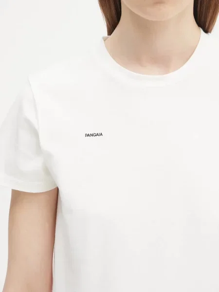 Футболка Pangaia Cotton-Stretch T-shirt білий