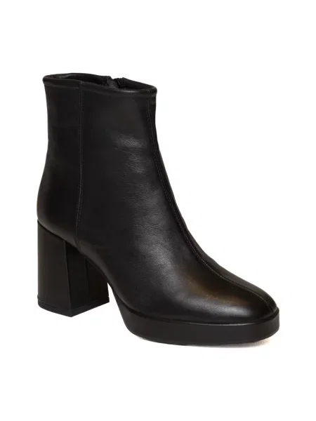 Buty do kostki Unisa skórzane czarne