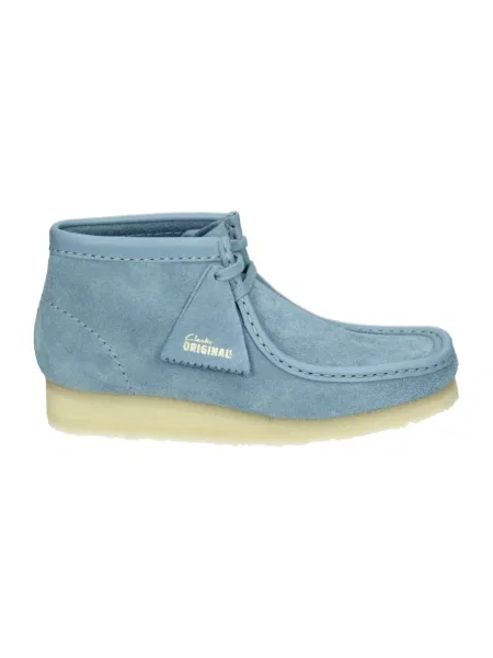 Botki Clarks zamszowe niebieskie