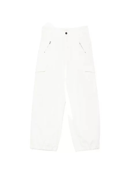 Pantaloni cargo Barena cu cordon alb