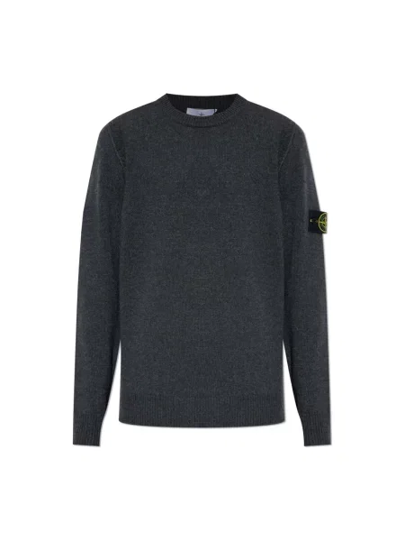Sweter Stone Island z kamieniami szary