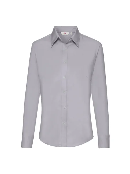 Cămașă Fruit Of The Loom din țesătură twill gri