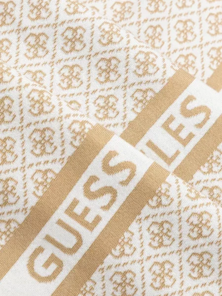 Шерстяной шарф Guess синий