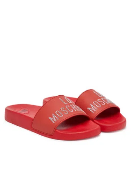 Pantofle Love Moschino červené