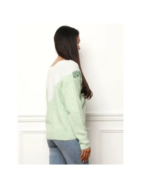 Pulover La Modeuse verde