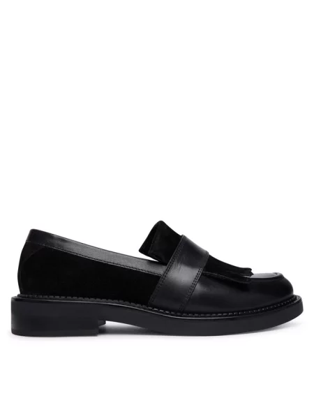 Geox loafersy skórzane D SERILDA czarne