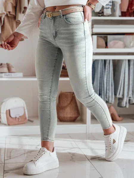 Spodnie jeansowe skinny SKINNIUP jasnoniebieskie Dstreet