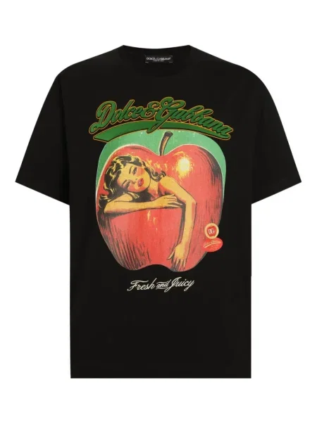 Tricou Dolce & Gabbana cu imagine negru